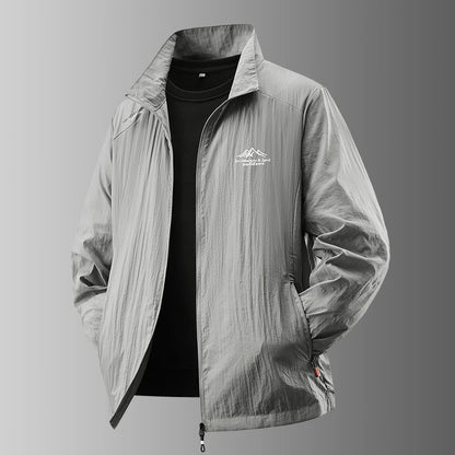 Men’s UV Protection Summer Jacket - Ultra-Light Breathable Sunproof Fishing Coat for Outdoor Activities