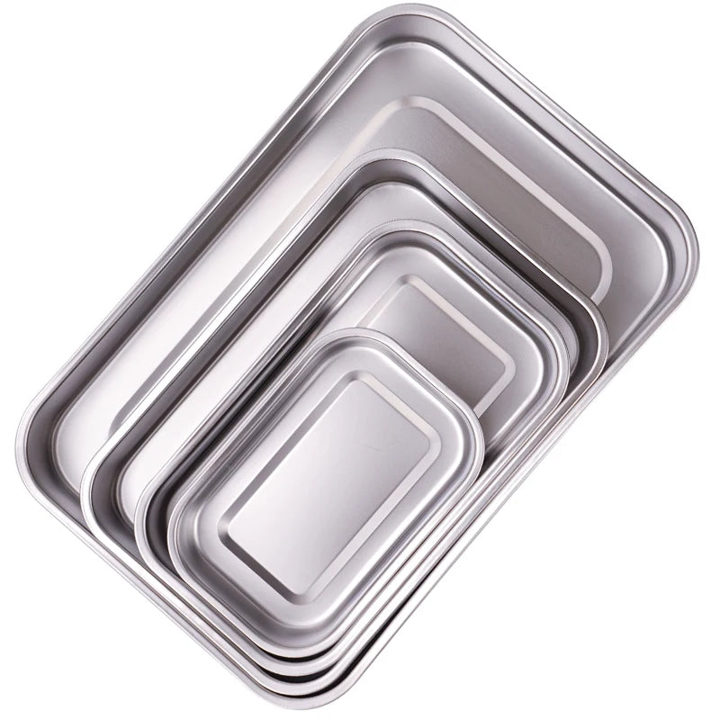 Stainless Steel Dental Instrument Tray with Lid – Medical Sterilization & Disinfection Container for Surgical Tools