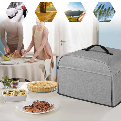 Durable Air Fryer Dust Cover Compatible with AG301, AG302, AG400 - Waterproof with Storage Pockets and Handle