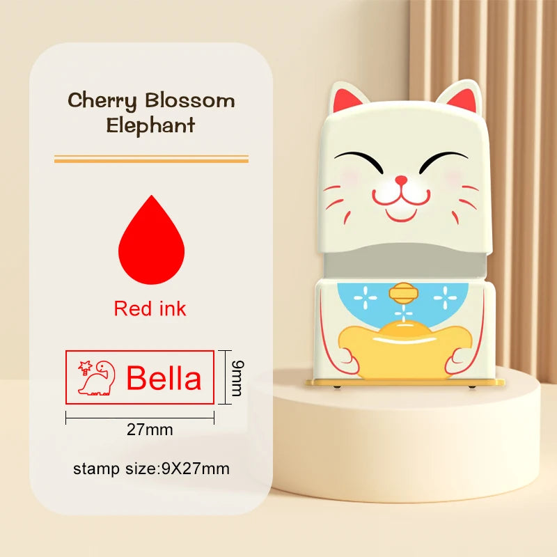 Custom Name Stamp for Kids - Waterproof Washable Personal Label Stamp for Clothes, Socks, School Items & Daily Essentials