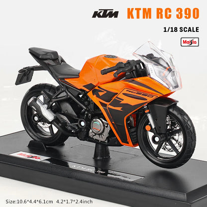 Maisto 1:18 Alloy Motorcycle Model – Yamaha MT-07/MT-10, Ducati, Kawasaki, KTM, Suzuki, BMW