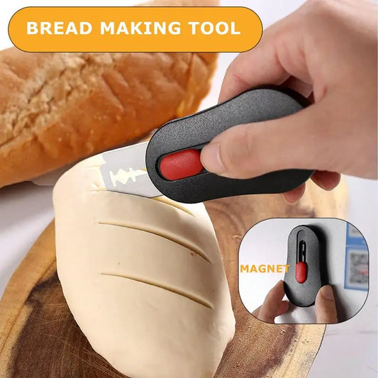 Bread Lame Scoring Tool - Sourdough Dough Cutter with 5 Blades & Magnetic Baking Knife
