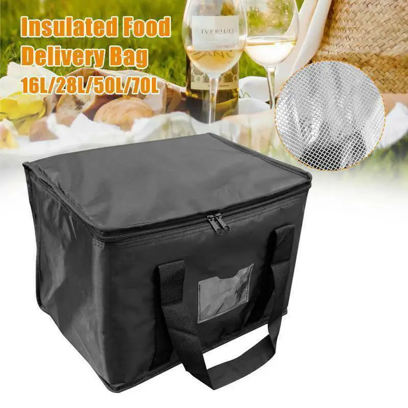 Insulated Thermal Cooler Bag 16L/28L/50L/70L – Large Capacity Food & Drink Storage Lunch Bag with Foil Lining for Hot & Cold Use
