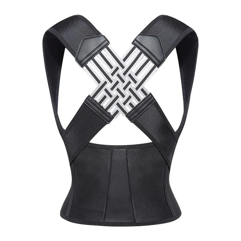 Magnetic Therapy Back Posture Corrector — Adjustable Shoulder Support for Sitting Posture | Breathable & Body Shaping Brace