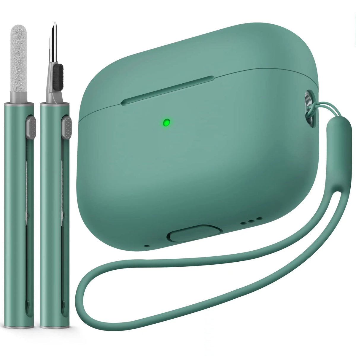 AirPods Pro 2 Silicone Case Cover - Soft Protective Case with Cleaning Kit for Apple AirPods Pro 2nd Generation