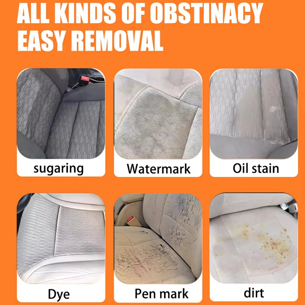 2-in-1 Foaming Car Seat Cleaner - Quick-Dry Fabric Stain Remover for Car Interior Seats