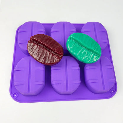 Coffee Bean Silicone Mold – DIY Handmade Soap, Fondant, Chocolate & Mousse Cake Decorating Tool