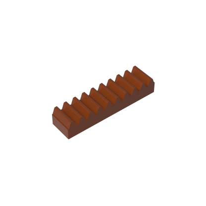 Gobricks GDS-1171 Gear Rack 1x4 — Compatible with LEGO 3743, Educational DIY Building Blocks for Kids