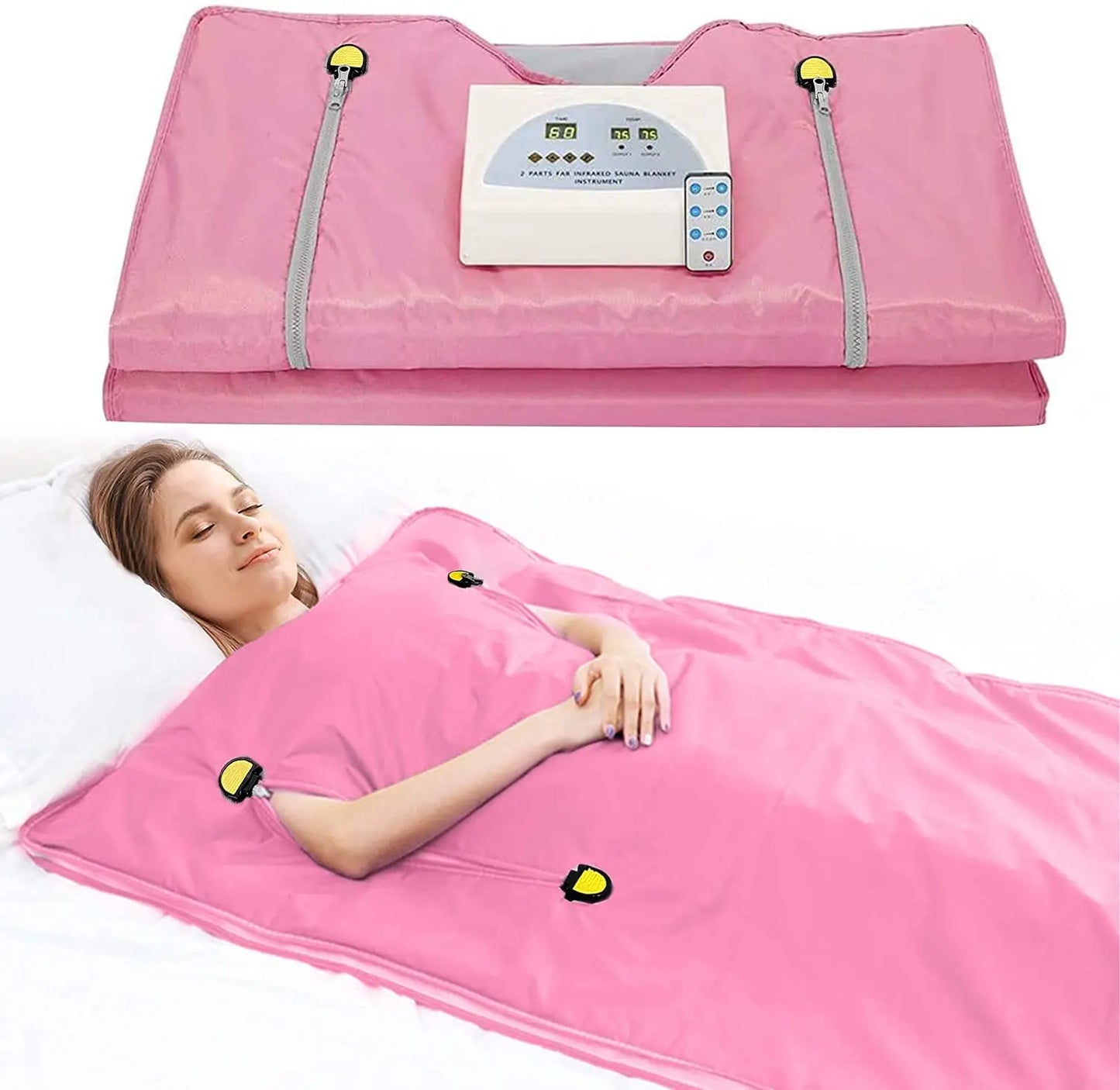 Professional Slimming Far-Infrared Sauna Blanket – Waterproof Weight Loss & Heating Therapy for Home Spa