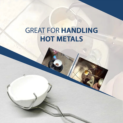 High-Temp Quartz Crucible & Melting Bowl Set – Jewelry Casting & Metal Refining Tools for Gold & Silver