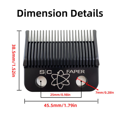 SC ECHO PHANTOM Professional Electric Hair Clipper – Crunch Blade Fade Trimmer for Men Barbershop Use (VGR 8148 Compatible)