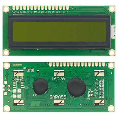 LCD1602 I2C Display Module - Blue Green 16x2 LCD Screen with PCF8574 IIC Adapter for Arduino 5V DIY Projects