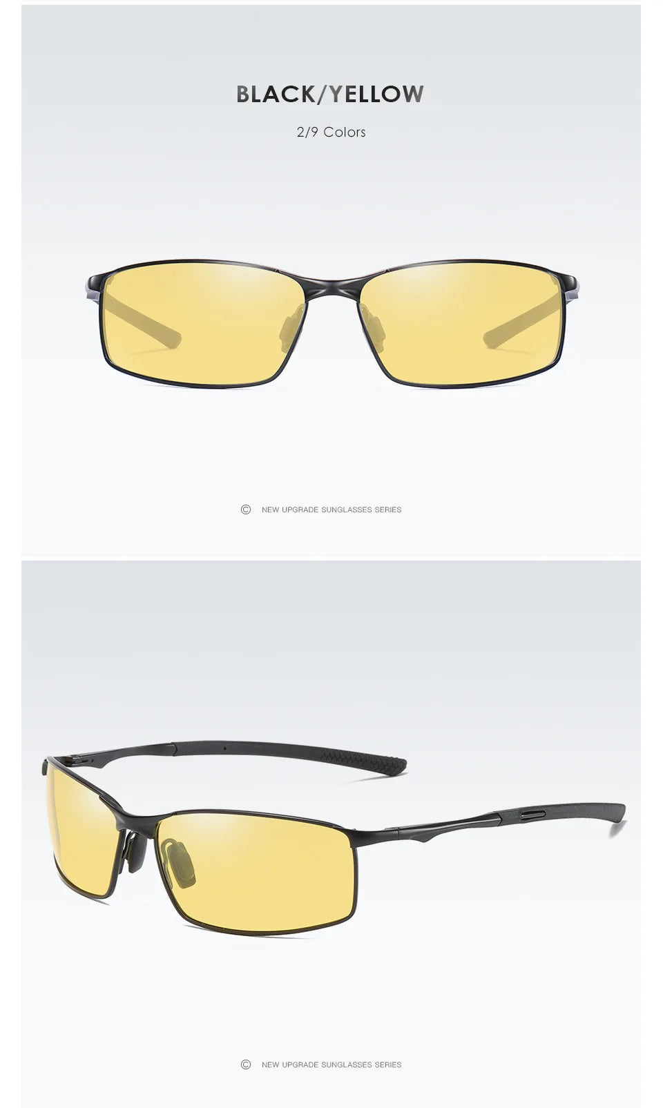 Polarized Driving Sunglasses – Night Vision Cycling Glasses for Men, UV Protection Road & Fishing Shades