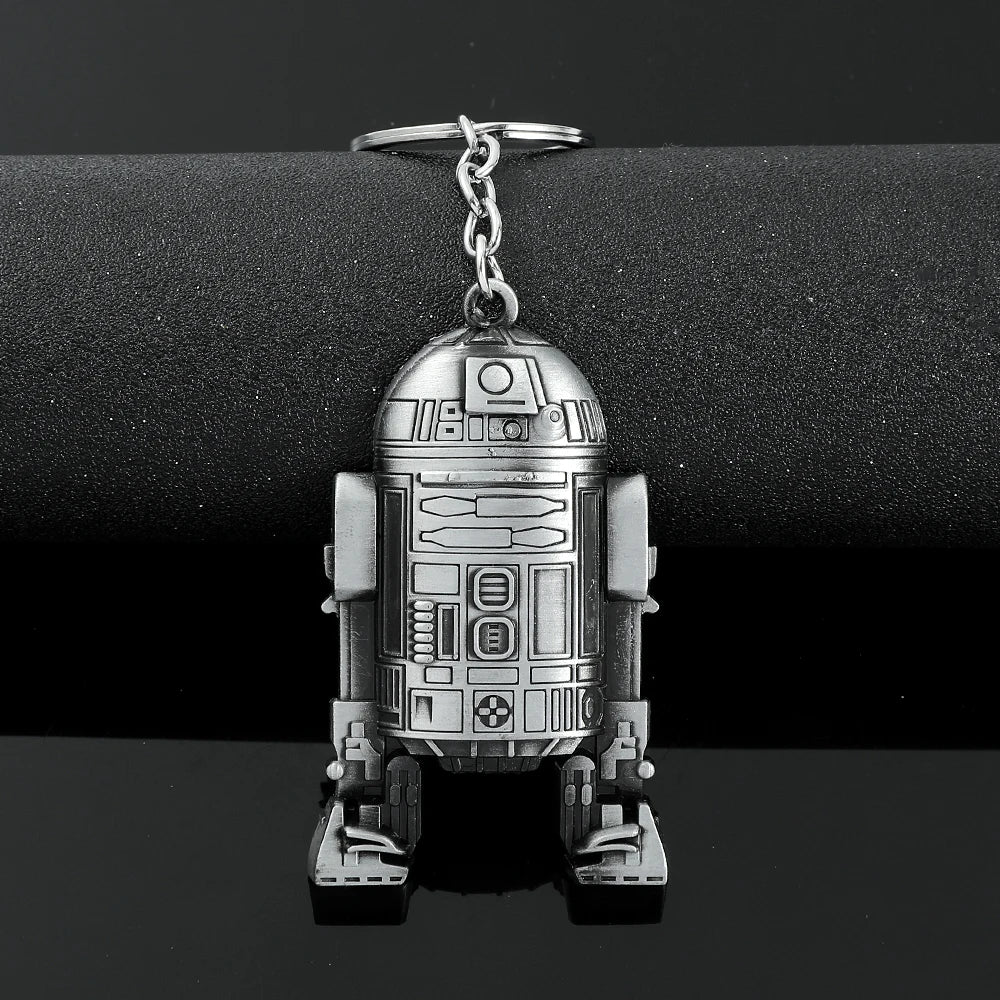 Vintage Spaceship Keychain - Star Wars Inspired Destroyer Battleship Keyring for Bags & Gifts