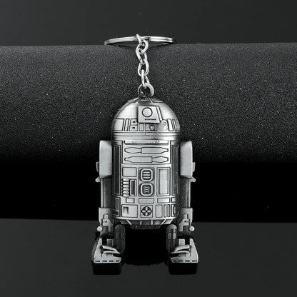 Vintage Spaceship Keychain - Star Wars Inspired Destroyer Battleship Keyring for Bags & Gifts
