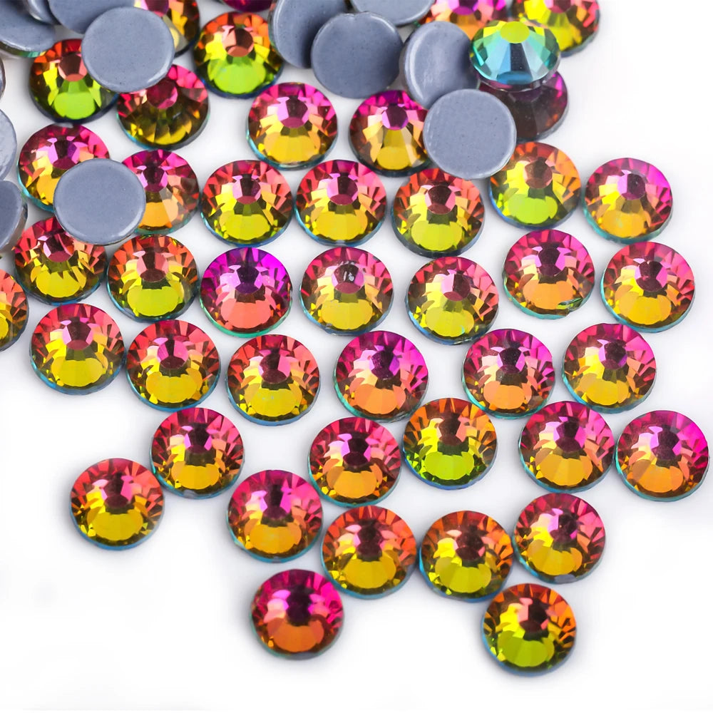 Premium Hot Fix Rhinestones – High Quality Glass Crystal Flatback Iron-On Glitter Rhinestones for Clothing & Crafts
