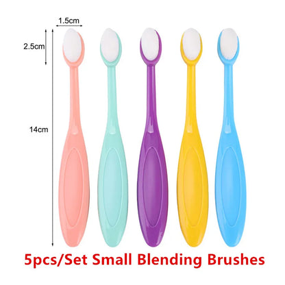 Soft Synthetic Blending Brush Set – Flat Ink Brushes with Caps for DIY Scrapbooking, Card Making & Craft Application Tools