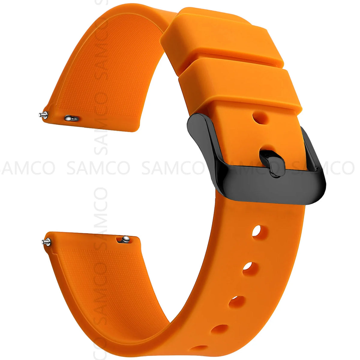 Silicone Quick Release Watch Bands 14–24mm for Samsung Galaxy, Garmin & Huawei - Soft Rubber Replacement Watch Straps