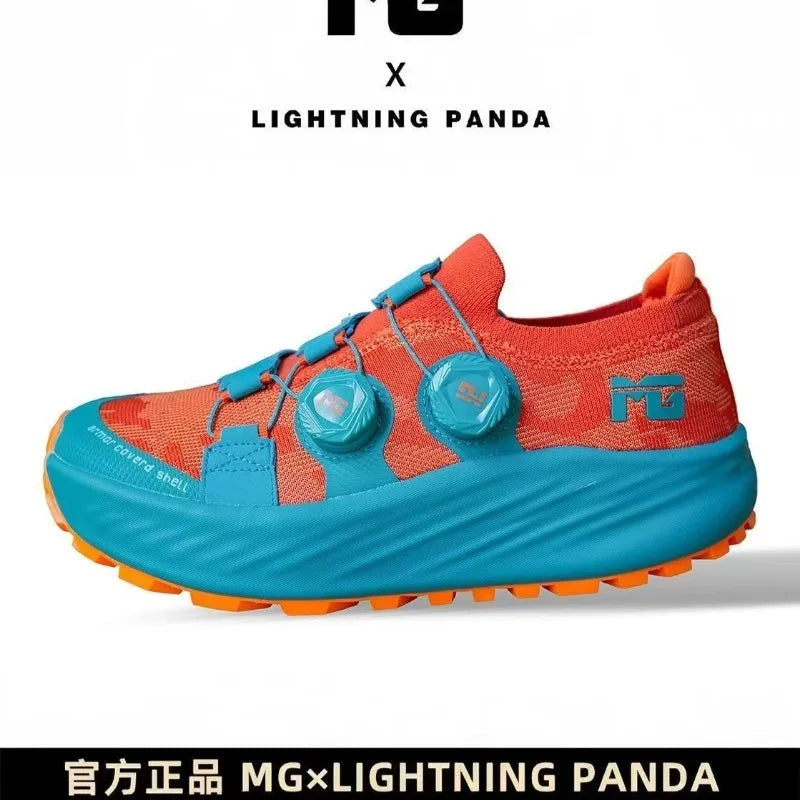 Wide-Fit Running Shoes - Anti-Slip Quick-Lacing Sports Sneakers for Walking and Jogging