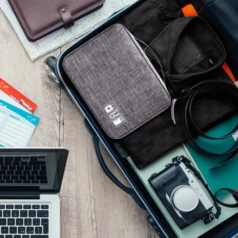 Portable Digital Storage Bag – Waterproof USB Cable Organizer Pouch for Electronics & Accessories
