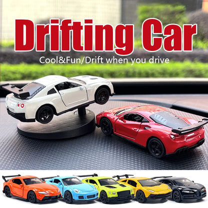 Drift Car Dashboard Toy Model — Swinging Sports Race Car Ornament for Interior Decor & Fun Accessories for Men