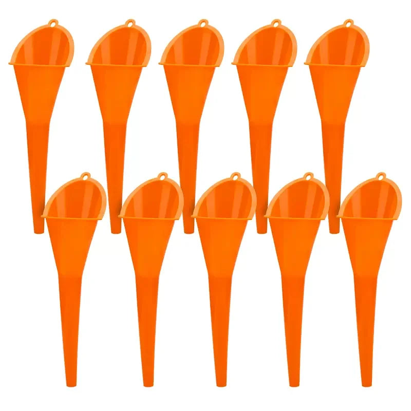 Car Long Stem Funnel - Anti-Splash Gasoline & Oil Fuel Filling Tool for Motorcycle Refueling, Auto Accessories