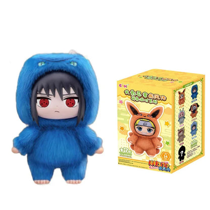 Naruto Series Blind Box Figures — Itachi, Sasuke, Kakashi & Gaara Plush Pendant Collectible Toy, Trendy Birthday Gift