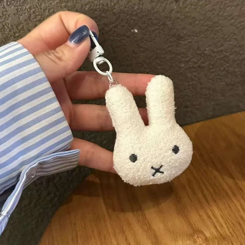 Miffy Rabbit Keychain - Cute Cartoon Pendant for Car, Schoolbag & Backpack Decoration for Men and Women