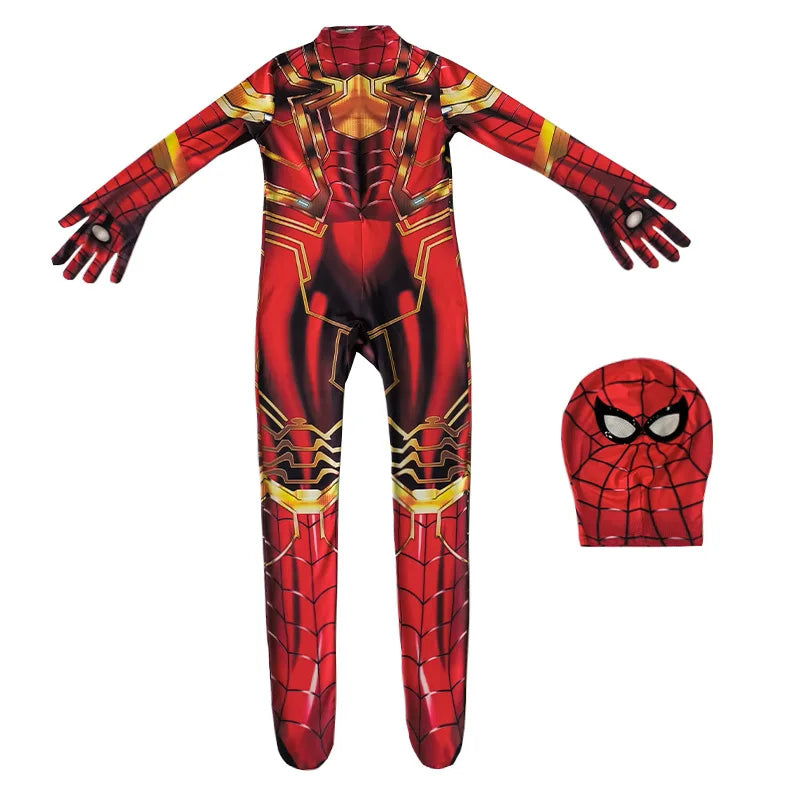 2025 Spiderman Cosplay Costume – Miles Morales Superhero Zentai Jumpsuit for Boys & Girls, Halloween & Carnival