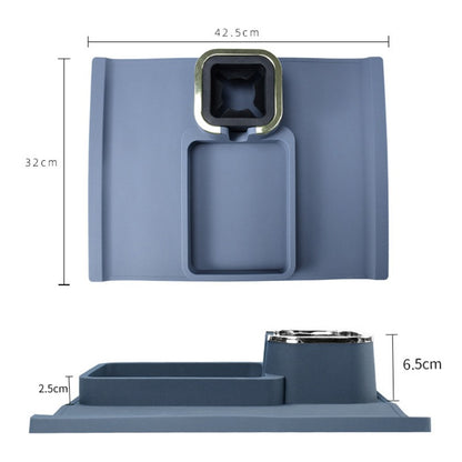 Anti-Slip Cup Holder Sofa Armrest Tray – Silicone Organizer for Recliner, Couch, and Remote Control