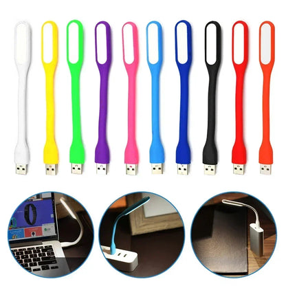 Mini USB LED Reading Lamp - Portable Book Light for Laptops, PCs, and Power Banks, Ideal for Camping