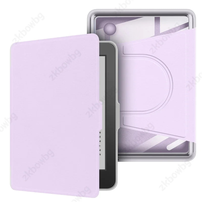 Transparent Acrylic Back Case for Kobo Clara & Clara Colour 6" – Magnetic Rotating eReader Cover