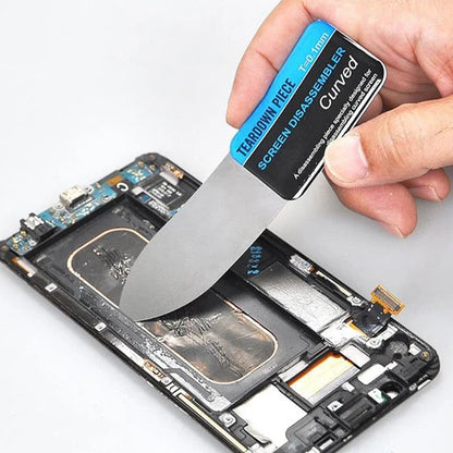 Ultra-Thin Steel Pry Card Tool – Flexible Metal Spudger for Curved LCD Phone Screen Repair & Disassembly