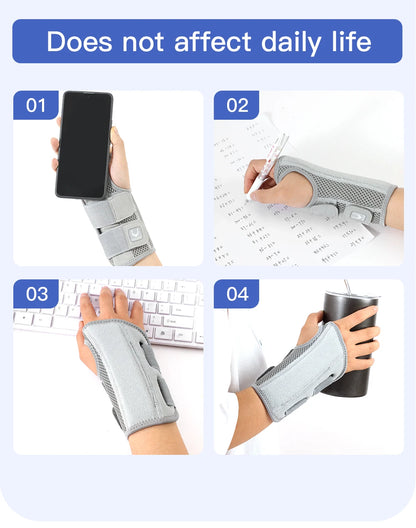 Wrist Brace for Carpal Tunnel — Hand Support with Splints for Arthritis, Tendonitis, Sprains, and Wrist Pain