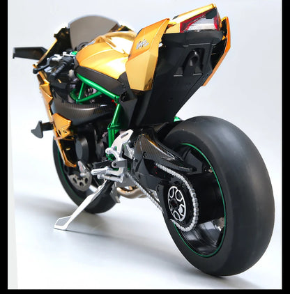 1:6 Kawasaki Ninja 500 H2R Motorcycle Model — Racing Simulation with Sound & Light, Fast & Furious Collectible Toy Gift