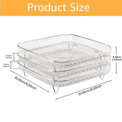 Non-Stick Baking Tray & Frying Pan – Grill Mesh Chips Basket & Baking Dish for Kitchen Use