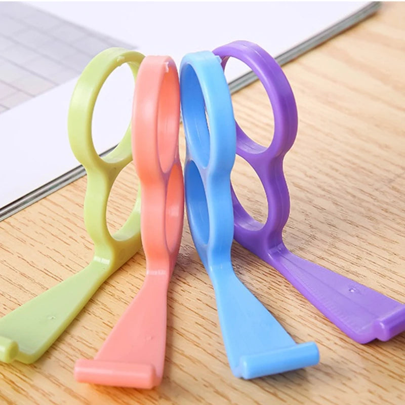 Universal Mobile Phone Grip Holder: Finger Ring Support & Desktop Mount Stand Bracket - Plastic Cellphone Handheld Bracket for iPhone & Samsung