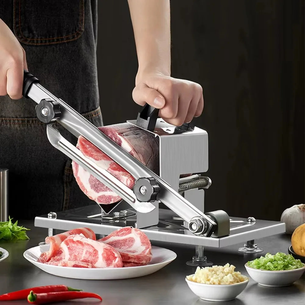 Portable Adjustable Beef & Vegetable Slicer – Household Meat and Frozen Food Cutting Tool