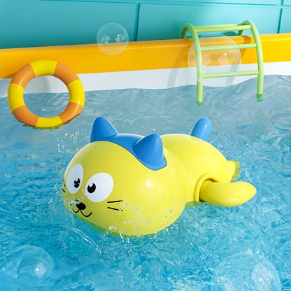 Baby Bath Toys Clockwork Swimming Animals – Cute Kids Bath & Shower Water Play Toys for Bathtub Fun and Learning