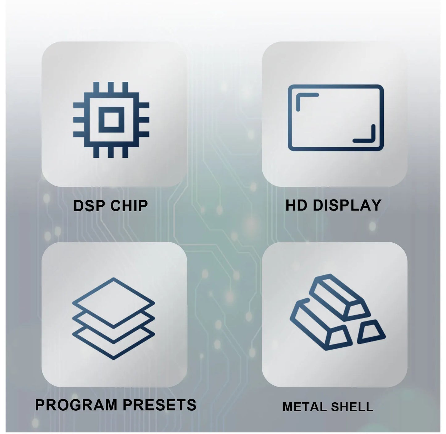 Professional Digital Reverberation DSP Processor - Multi-Effect Audio Equalizer for Enhanced Sound