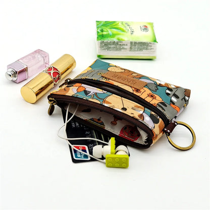 Cute Animal Zipper Wallet - Cartoon Coin Purse, Lightweight Money Bag, Key & Card Holder for Women and Students