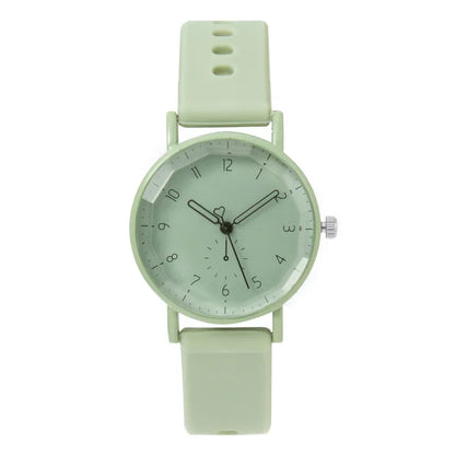 2024 New Women's Fashion Quartz Watch - Silicone Strap Sports Wristwatch for Students, Relojes Para Mujer