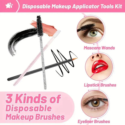 80PCS Professional Makeup Brush Set - Eyebrow, Eyelash, Lip, and Micro Brushes for Makeup Application and Eyelash Extensions