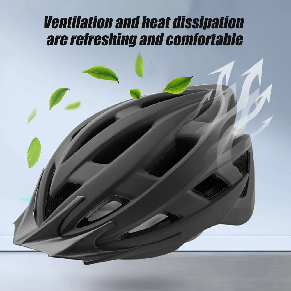 Bike Helmet for Adults - Lightweight with Adjustable Side & Chin Strap, Fits 58-62cm, Men & Women Cycling Accessories