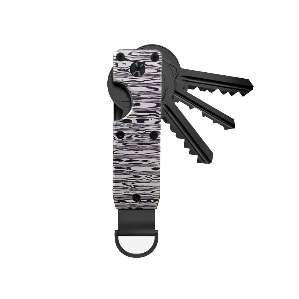 Compact Metal Key Organizer – Minimalist Key Case Holder for 2-6 Keys, Secure Keychain