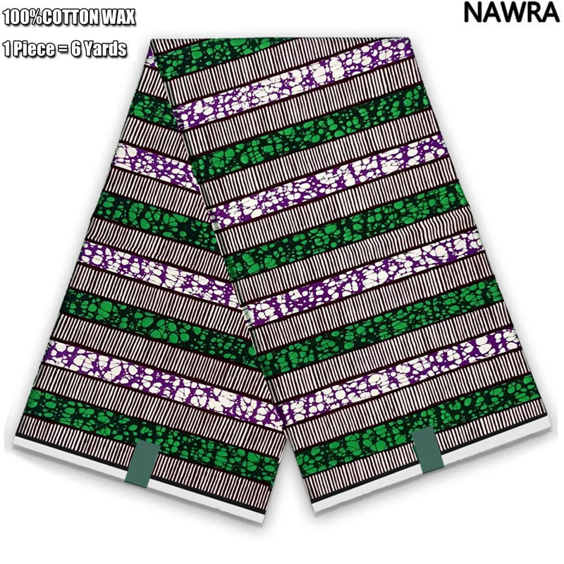 2026 African Real Wax Print Fabric - 100% Cotton Ghana Style Soft Ankara Pagne