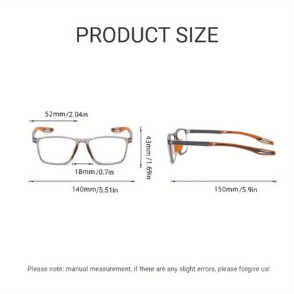 TR90 Photochromic Blue Light Reading Glasses – Ultralight Sports Eyewear for Men & Women, +1.0 to +4.0 Farsighted Lenses