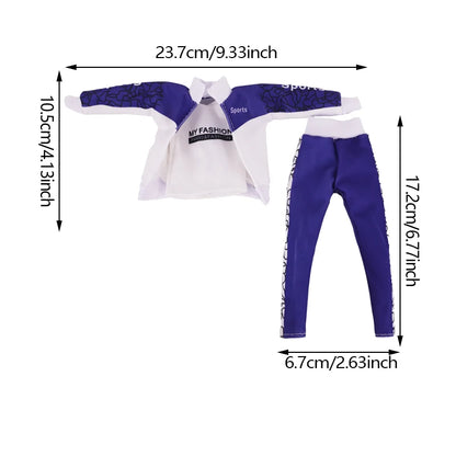 30cm Ken Doll Clothes – Pop Suit Top & Pants Outfit for Boys, Holiday Gift Doll Accessories