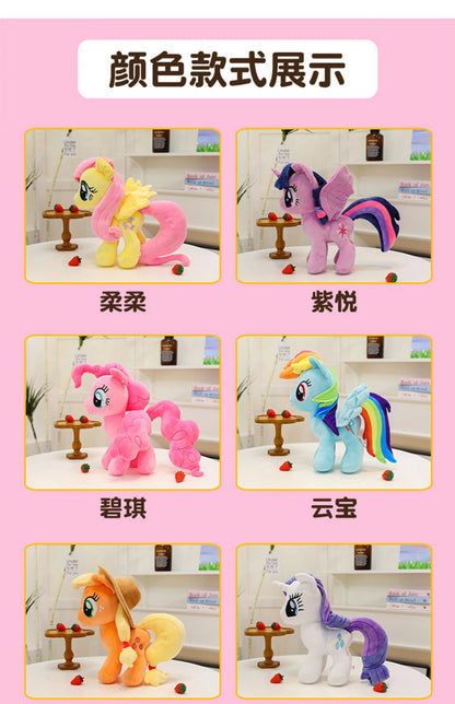 My Little Pony Rainbow Dash & Applejack 28cm Plush Toy – Soft Stuffed Animal Gift