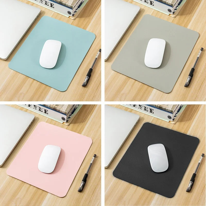 PU Leather Mouse Pad – Non-Slip Waterproof Gaming & Office Desk Mat, Anti-Scratch Easy Clean Surface for PC & Laptop Desktop Use